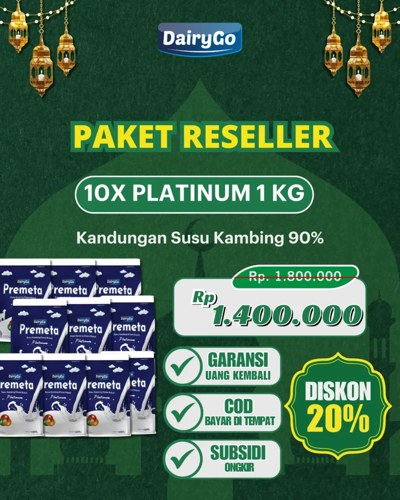 Susu Kambing Etawa Bubuk DairyGo Paket Reseller Rasa Platinum
